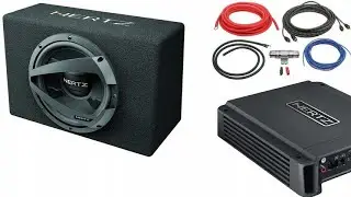 Установка сабвуфера в машину Hertz , JVC 800w