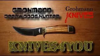 Grohmann: Deepwoods Hunter Fixed Blade w/ Leather Sheath