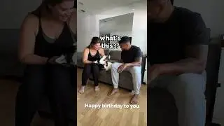 singing happy birthday to our puppy goes wrong 🤣 #shorts