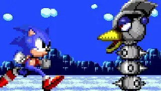 Testing boss of Sky High Zone Sonic 2 8 bits: boss Hiyoko Master