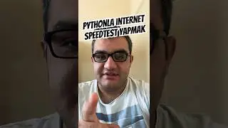 1 dakikada Kendi internet hız testinizi Python’la yapın.