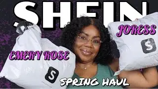 SHEIN SPRING HAUL ....EMERY ROSE & JORESS 💃🏽💃🏽💃🏽🛍🛍🛍