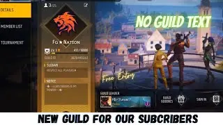 New Guild For Our Subcribers ❤️