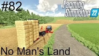 MAKING GIANT BALE STACK!! No Man's Land Ep82 FS22 Timelapse