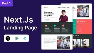 Build a Language Course Landing Page with Next.js & Tailwind CSS | Part 1