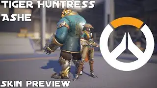 Tiger Huntress Ashe - Overwatch Skin Preview