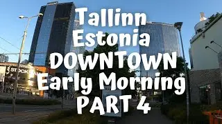 Estonia Tallinn DOWNTOWN Early Morning Part 4: ...and Through [4K]