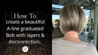 How to create a beautiful A-line Bob with layers & disconnection✂️