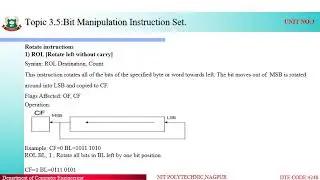 3 5  Bit Manipulation  Instruction Set 1