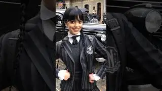 Wednesday Addams with All 4 Magical Filters!🖤🎨🎃🤖💀📸#shorts #jennaortega #edit