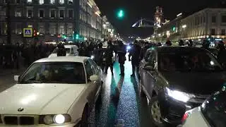Митинг в центре Петербурга под IC3PEAK и ОМОН побежал