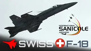 SWISS F-18, Crazy Airshow Flight During a Rainstorm!! ✈️ Sanicole 2022