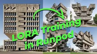 Custom LoRA Training for Brutalist Architecture Renders | RunPod + GPT + ComfyUI Workflow