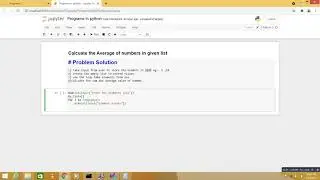 Calculate the Average of number in a  given list