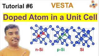 Create n- and p-type doped semiconducting Si unit cell with VESTA #Tutorial 6