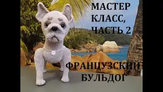 ФРАНЦУЗСКИЙ БУЛЬДОГ КРЮЧКОМ, МАСТЕР КЛАСС, ЧАСТЬ 2