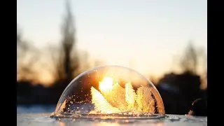 Timelapse frozen bubbles (bevriezende zeepbellen)