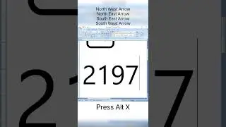 North West Arrow North East Arrow South East Arrow South West Arrow sign#msword #viral #shorts