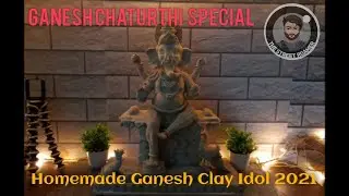 Ecofriendly Ganesha murti at home  || Ganesh chaturthi 2021 || The street roamer