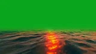 Ocean sunset Green Screen Video | ocean sunset Green Screen Animation