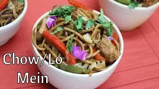 Chow Mein / Lo Mein Fusion Chinese/Guyanese - Dairy Free Eggless Vegan and Gluten Free Option
