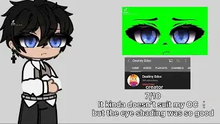 Rating green screen gacha animated face 😃😱🤨