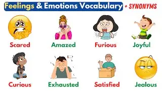 40+ Feelings and Emotions Vocabulary With Synonyms | Adjective Words In English | English Vocabulary