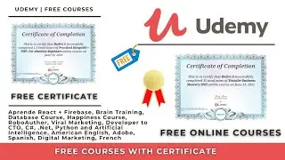 Udemy Free Courses With Free Certificate | Learn Advanced Skills | Special For Students #Udemycoupon