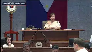 Senate President Migz Zubiri delivers a privilege speech on expected change in Senate leadership