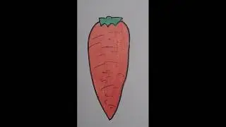Как нарисовать простую морковь 
