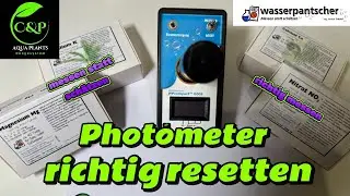 Photometer resetten richtig gemacht 🔧 Anleitung für Wasserpantscher Messgerät (C&PAquaplants)