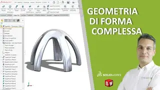 Modellazione di una geometria complessa per superfici in SolidWorks
