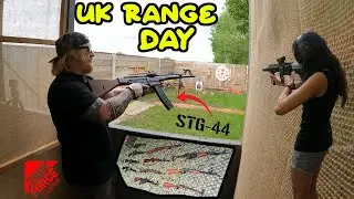 UK SHOOTING RANGE DAY VLOG - STG 44, Pump Action, Lee Enfield, HK416 & More Ft @Beeb1upVlogs