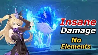Bullying the Wolf World Boss with White Damage -#Genshin