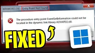 ✅ 100% WORKING 2025 - Entry Point Not Found Dynamic Link Library Windows 11 / 10 / 8 / 7