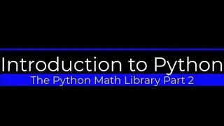 Python Math Library Functions
