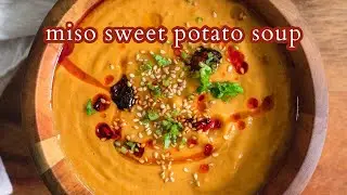Vegan Creamy Miso Sweet Potato Soup
