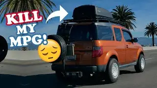 Did the roof storage kill my MPG on my Honda Element - what aerodynamic?