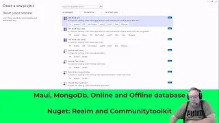 Maui online and offline database: nuget packages
