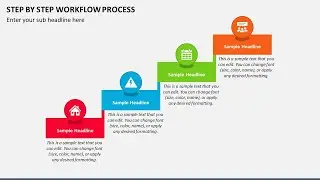 Step By Step Workflow Process Animated Slides
