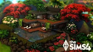 Modern Island Villa || GLASS WALLS || The Sims 4  Speed Build - NO CC