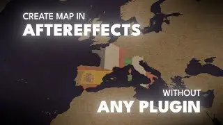 Create Animated Map in After Effects WITHOUT ANY Plugins (Free Method)