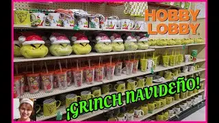 HOBBY LOBBY🎅¡TODO UN PASILLO DEDICADO AL GRINCH NAVIDEÑO!🎄   #hobbylobby #grinch #navidad
