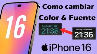 Como cambiar la visualización del Reloj en iPhone 16