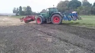 Sianie zboża fendt 924, rabewerk oraz nordsten