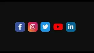 Social Media Icons using HTML CSS