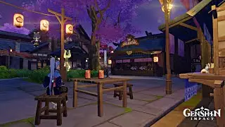 Inazuma City Themed Serenitea Pot with Dreamblooms - Genshin Impact