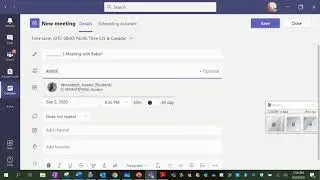 How to Schedule a Meeting with me using the Teams Calendar