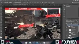 Free epic gaming video overlay template, 2in1 (PSD) speed art | fournier.