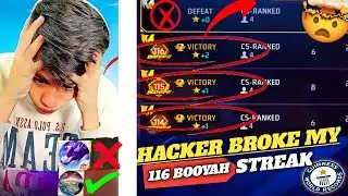 NEW SEASON CS RANKED HACKER😒😰 BROKE MY 116 STREAK || @FreeFireIndiaOfficial